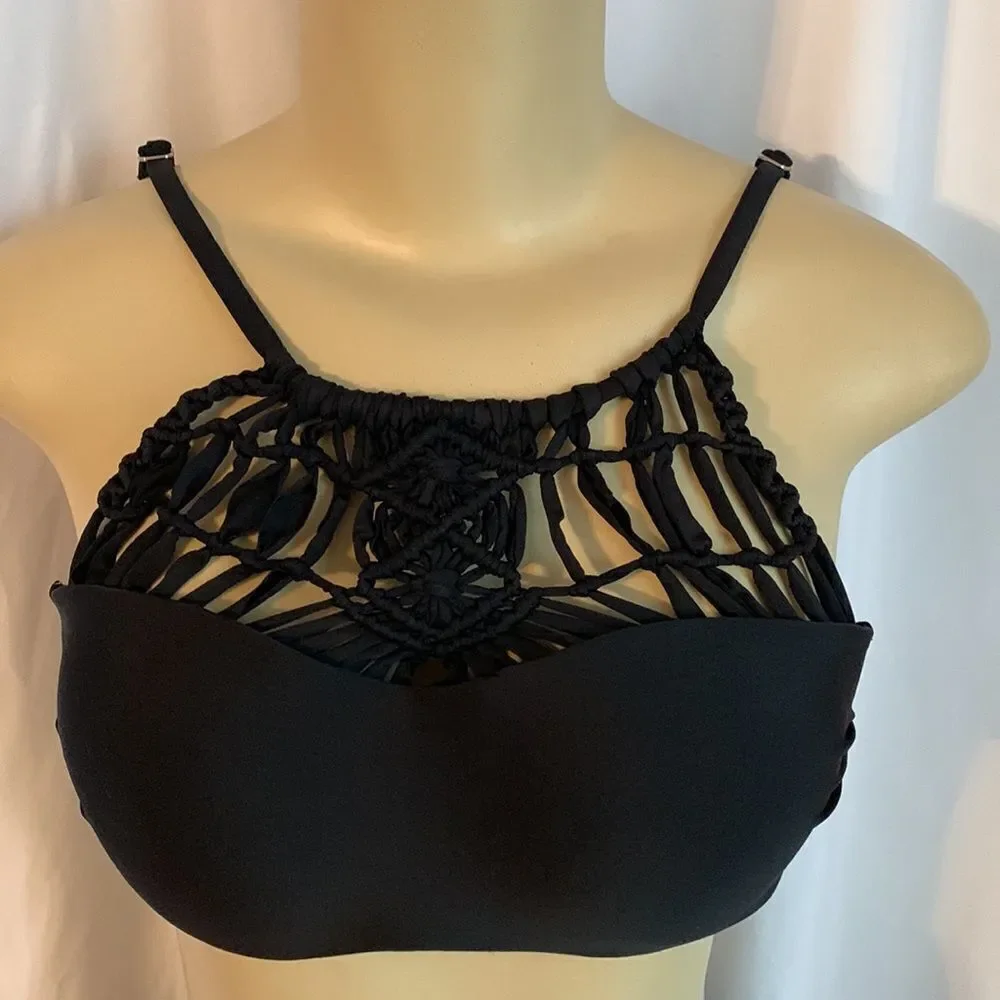 Designer Bikini Swimsuit swimwear S black